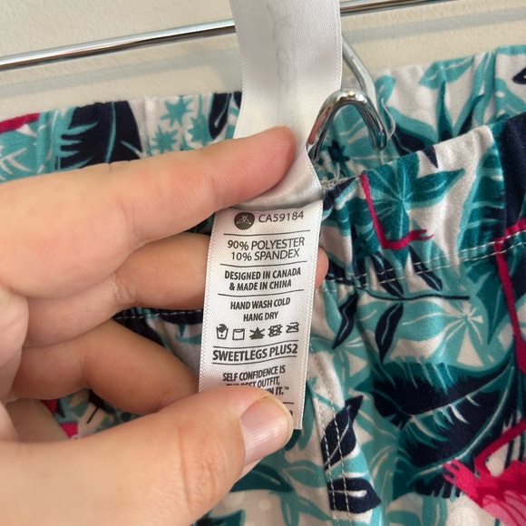 Sweetlegs plus 2 Tropical Flamingo Print Leggings - Picture 3 of 3